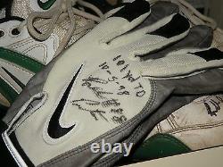 Green Bay Packers Roell Preston Game Used auto. Nike Cleats, Gloves, Lockr Namep