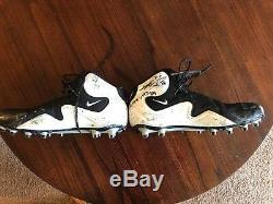 Greg Olsen Game Used Signed Cleats Panthers Bears NFL Miami Seahawks Football