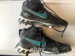 HOF-er Randy Johnson Game Used Cleats Signed/ Auto. COA Letter And Hologram