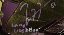Hall of Fame 2018 Inductee Ray Lewis autographed GAME USED cleats with COA's