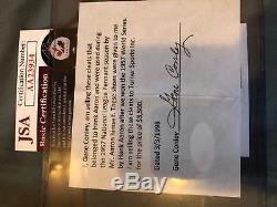Hank Aaron 1957 Game Used Cleats Braves JSA Gene Conley Letter Of Providence