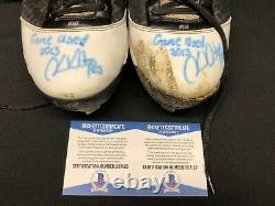 Hector Santiago Signed Game Used Chicago White Sox Nike Baseball Cleats Beckett