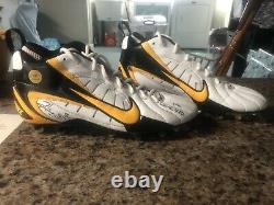 Hines Ward Game Used Worn Cleats Shoes 2006 Super Bowl MVP TSE COA Autographed