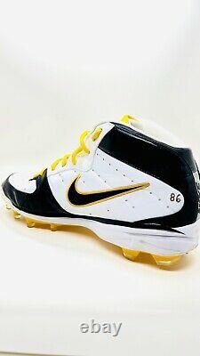 Hines Ward Steelers Signed Game Used Pair of Cleats HINES WARD #86 COA BOTH AUTO