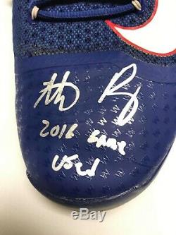 Historic 2016 GAME USED Signed ANTHONY RIZZO CLEATS MLB & Fanatics COA Cubs