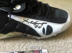 Ivan Pudge Rodriguez Game Used Signed Autographed Baseball Cleats JSA Authentic