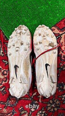 JC Jackson signed Game Worn Cleats New England Patriots with COVID TRACKER