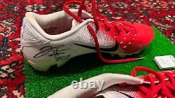 JC Jackson signed Game Worn Cleats New England Patriots with COVID TRACKER