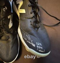 Jack Suwinski Signed Game Used Cleats Pittsburgh Pirates MLB Autograph Proof