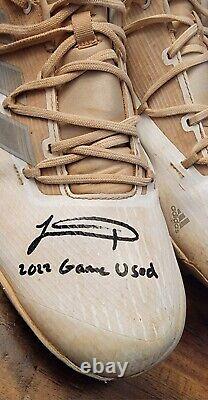 Jackson Merrill 2022 Game Used Autographed Cleats San Diego Padres