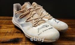 Jackson Merrill 2022 Game Used Autographed Cleats San Diego Padres