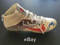 James White Auto'd Game Used Cleat From Super Bowl 51 Season