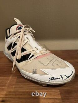 Jarren Duran 2021 Game Used Signed Cleat JSA Red Sox