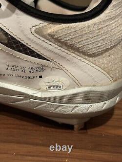 Jarren Duran 2021 Game Used Signed Cleat JSA Red Sox