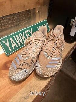 Jarren Duran Game Used Signed Cleats JSA