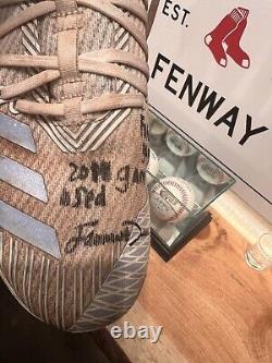 Jarren Duran Game Used Signed Cleats JSA