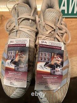 Jarren Duran Game Used Signed Cleats JSA