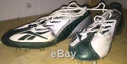 Jarrett Bush Green Bay Packers Game Used Signed Autographed Cleats COA Worn