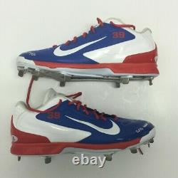 Jason Hammel 2016 Game Used Chicago Cubs Baseball Cleats World Series Signed BAS