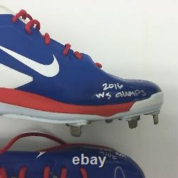 Jason Hammel 2016 Game Used Chicago Cubs Baseball Cleats World Series Signed BAS