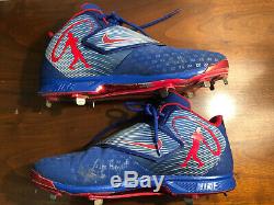 Jason Heyward 2016 Game Used Cleats Chicago Cubs World Series Championship Year