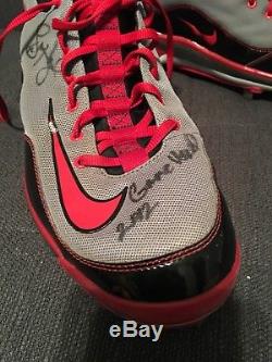 Jason Heyward Signed Game Used Cleats JSA Authenticated