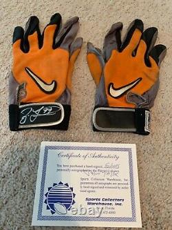 Jason Taylor Miami Dolphins Game Used Gloves 2nd Year One Autographed COA