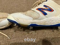 Jeff McNeil MLB Holo Fanatics Game Used Autographed Cleats 2023 New York Mets