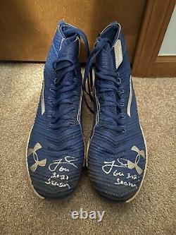 Jeff McNeil Signed/Autographed Game Used Cleats Fanatics New York Mets 2021