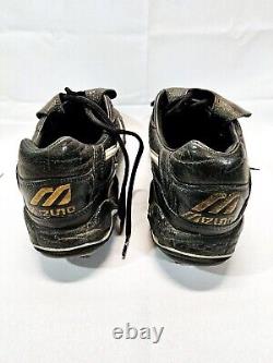 Jeremy Burnitz Brewers Fan Favorite Signed Game Used Worn Baseball Cleats COA