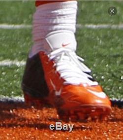 Jeremy Hill Bengals Game Used Game Worn Signed Cleats 1st Career NFL Touchdown