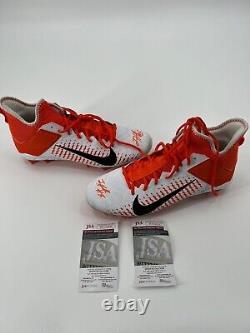 Jevon Holland Miami Dolphins Autographed Game Used Nike Cleats Jsa Witness Coa