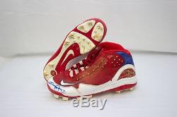 Jimmy Rollins Game Used and Signed Nike Cleats