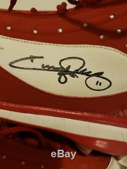 Jimmy Rollins Signed Game Used Phillies Nike Baseball Cleats Rollins LOA &