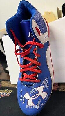 Joc Pederson Inscribed 2015 ASG Game Used 2020 WS Champ Beckett Authentic Cleats