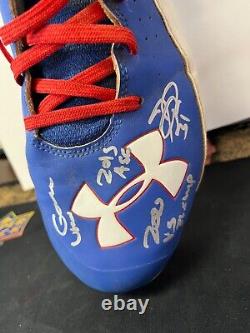 Joc Pederson Inscribed 2015 ASG Game Used 2020 WS Champ Beckett Authentic Cleats