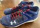 Joc Pederson SIGNED 2012 AFL game-used Under Armour sz 12 cleats-Dodgers