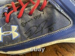 Joc Pederson SIGNED 2012 AFL game-used Under Armour sz 12 cleats-Dodgers