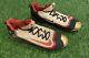Joey Votto Cincinnati Reds Game Used Cleats 2016 Gold Signed Beckett LOA