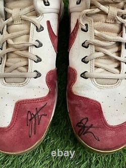 Joey Votto Cincinnati Reds Game Used Cleats 2020 Signed Beckett LOA