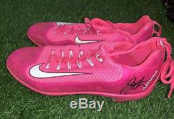 Joey Votto Cincinnati Reds Game Used Cleats Mothers Day 2016 MLB Auth Signed