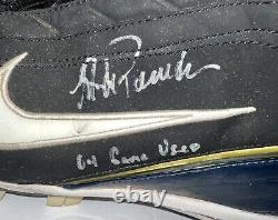 Jorge Posada Yankees Signed Game Used Nike Zoom Air Cleat 2004 Autograph Steiner