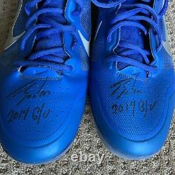 Jorge Soler 2014 GAME USED Royals CLEATS pair autograph SIGNED