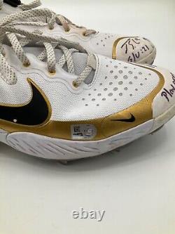 Jorge Soler Atlanta Braves Playoff Signed Game Used Nike Cleats Mlb Hologram Coa