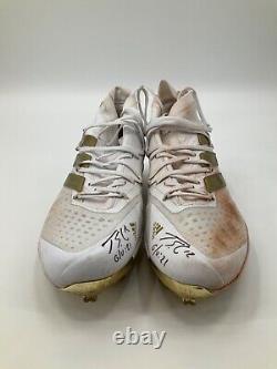 Jorge Soler Atlanta Braves Signed Game Used Adidas Cleats Mlb Hologram Coa