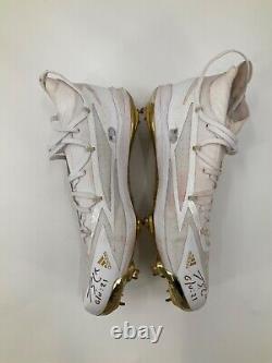 Jorge Soler Atlanta Braves Signed Game Used Adidas Cleats Mlb Hologram Coa