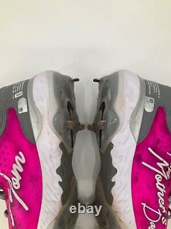 Jorge Soler Custom Mothers Day Signed Game Used Nike Cleats Mlb Coa