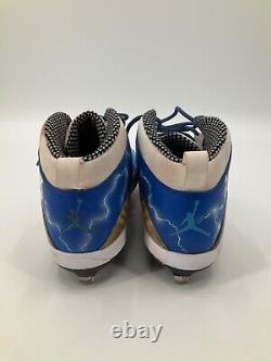 Jorge Soler K. C. Royals Signed Game Used Custom Jordan Cleats Mlb Hologram Coa