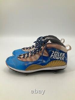 Jorge Soler K. C. Royals Signed Game Used Custom Jordan Cleats Mlb Hologram Coa