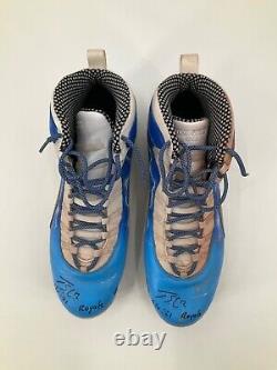 Jorge Soler K. C. Royals Signed Game Used Custom Jordan Cleats Mlb Hologram Coa